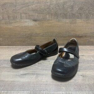 Born Melinda Black Leather Mary Jane Shoes Women's Size 10